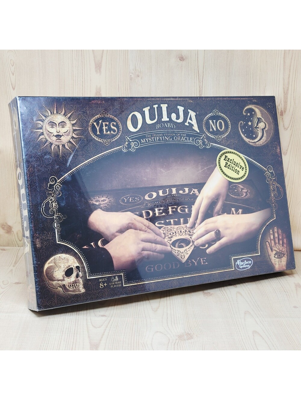Hasbro Ouija Board Exclusive Edition Wood Planchette Special Graphics SEALED